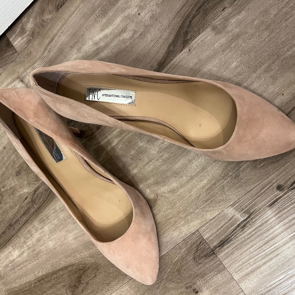 INC Pink Suede Heels